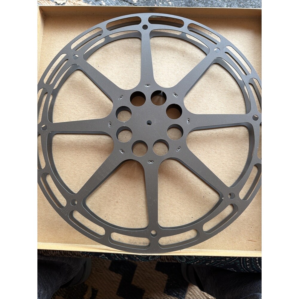 BIG Empty 16mm Aluminum Metal Film Reel 16" 2000ft Movie Take Up 2000' 600m